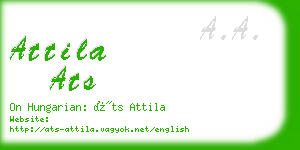 attila ats business card